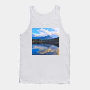 Rocky Mountain National Park Colorado Water, Clouds Reflection Tank Top